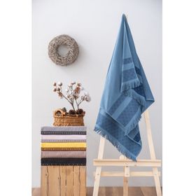 Cotton Box Twins 75x150 Indigo Bukle Havlu