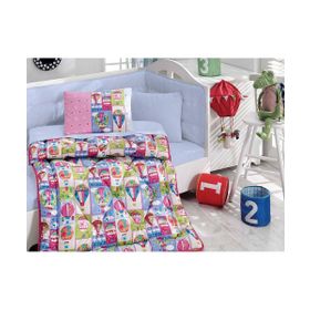 Cotton Box Uçan Balon Pembe Bebek Nevresim Takımı