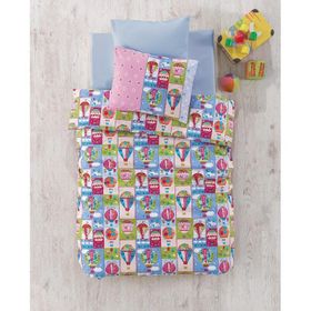 Cotton Box Uçan Balon Pembe Bebek Nevresim Takımı