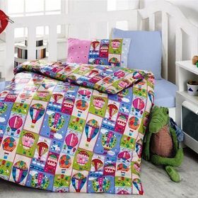 Cotton Box Uçan Balon Pembe Bebek Nevresim Takımı