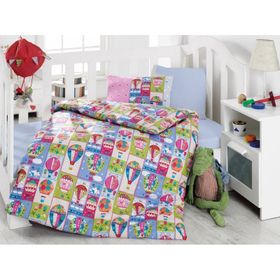 Cotton Box Uçan Balon Pembe Bebek Nevresim Takımı