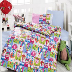 Cotton Box Uçan Balon Pembe Bebek Nevresim Takımı