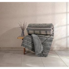 Cotton Box Velvet 155x215 Timbre Antrasit Tek Kişilik Yorgan
