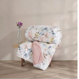 Cotton Box Velvet Dalya Pudra 195x215 Çift Kişilik Yorgan