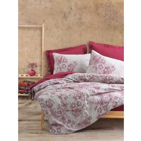 Cotton Box Vilda Bordo Dual Çift Kişilik Nevresim Takımı