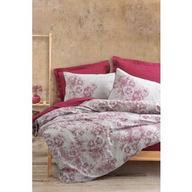 Cotton Box Vilda Bordo Dual Çift Kişilik Nevresim Takımı