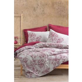 Cotton Box Vilda Bordo Dual Çift Kişilik Nevresim Takımı