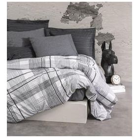 Cotton Box Will Antrasit Modern Çift Kişilik 200x220 cm Nevresim Takımı