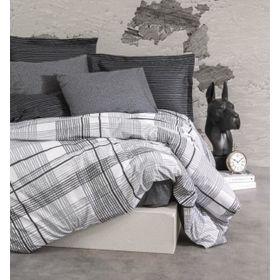 Cotton Box Will Antrasit Modern Çift Kişilik 200x220 cm Nevresim Takımı