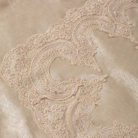 Cotton House 5 Parça Güpürlü Cappuccino Seccade Takımı