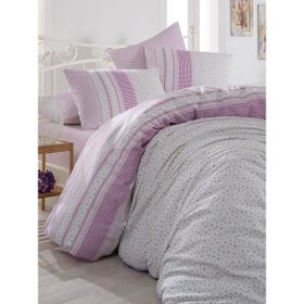 Cotton Life Belissimo Pembe Çift Kişilik Nevresim Takımı