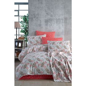 Cotton Life Bella Coral Tek Kişilik 160x220 cm Nevresim Takımı