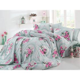 Cotton Life Carmen Mint Çift Kişilik Nevresim Takımı