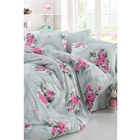 Cotton Life Carmen Mint Çift Kişilik Nevresim Takımı