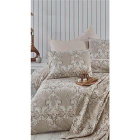 Cotton Life Çift Kişilik Marbell Kahve Nevresim Takımı