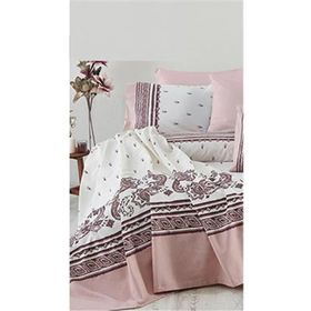 Cotton Life Çift Kişilik Paisley Pembe Nevresim Takımı