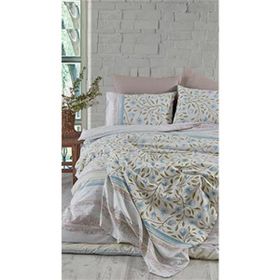 Cotton Life Fiesta Mavi 160x220 cm Tek Kişilik Kutulu Nevresim Takımı