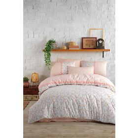 Cotton Life Lusia Somon Çift Kişilik Nevresim Takımı