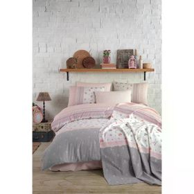 Cotton Life Lusia Somon Çift Kişilik Pike Takımı