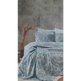 Cotton Life Marbell 200x220 cm Mavi Çift Kişilik Kutulu Nevresim Takımı