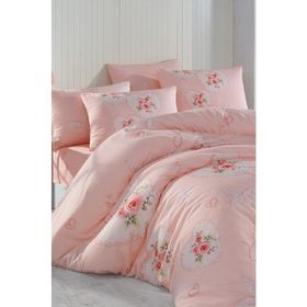 Cotton Life OST90460 Alice Pembe Tek Kişilik Pike Takımı