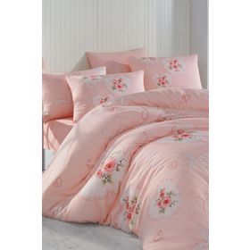 Cotton Life OST90460 Alice Pembe Tek Kişilik Pike Takımı