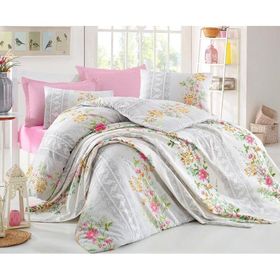 Cotton Life Pembe Çift Kişilik Pike