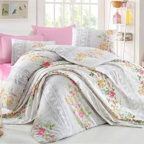 Cotton Life Pembe Çift Kişilik Pike