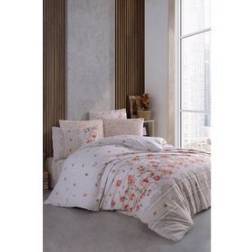 Cotton Life Rose Kahve Çift Kişilik Nevresim Takımı