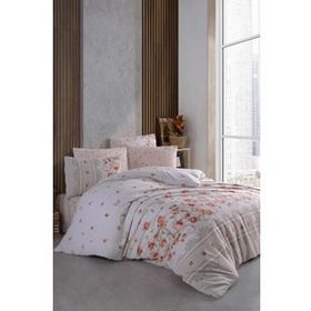 Cotton Life Rose Kahve Tek Kişilik 160x220 cm Nevresim Takımı