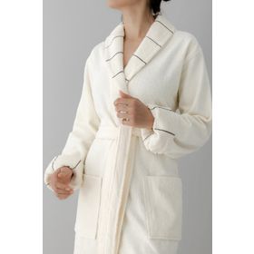 Cotton Mania BO00006 Carmine Robe Cream Krem Unisex Bornoz