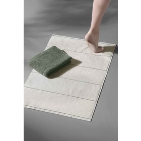 Cotton Mania Carmine Bathmat Olive - Ekstra Yumuşak Modern %100 Pamuk 50x75 cm Ayak Havlusu Banyo Paspas Seti