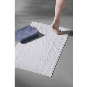 Cotton Mania Oscuro Bathmat Sky Ekstra Yumuşak Modern %100 Pamuk 50x75 cm Ayak Havlusu Banyo Paspas Seti