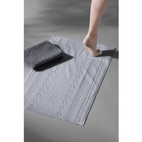 Cotton Mania Oscuro Bathmat Space Ekstra Yumuşak Modern %100 Pamuk 50x75 cm Ayak Havlusu Banyo Paspas Seti