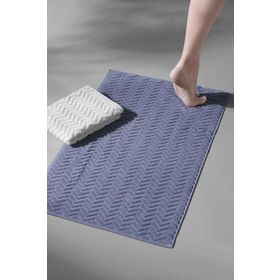 Cotton Mania Taffeta X Bathmat Sky Ekstra Yumuşak Modern %100 Pamuk 50x75 cm Ayak Havlusu Banyo Paspas Seti