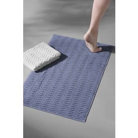 Cotton Mania Taffeta X Bathmat Sky Ekstra Yumuşak Modern %100 Pamuk 50x75 cm Ayak Havlusu Banyo Paspas Seti