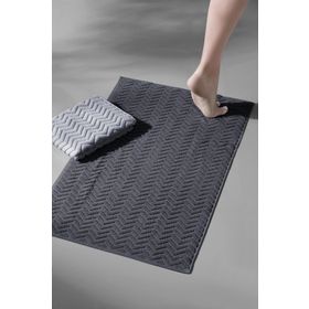 Cotton Mania Taffeta X Bathmat Space Ekstra Yumuşak Modern %100 Pamuk 50x75 cm Ayak Havlusu Banyo Paspas Seti