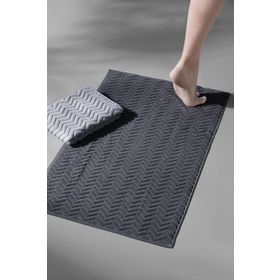 Cotton Mania Taffeta X Bathmat Space Ekstra Yumuşak Modern %100 Pamuk 50x75 cm Ayak Havlusu Banyo Paspas Seti