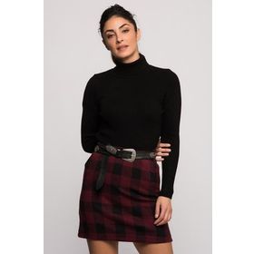 Cotton Mood 7396000 Siyah İnce Fitilli Kaşkorse Balıkçı Yaka Uzun Kol Kadın Kazak