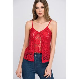Cotton Mood 8114299 Kırmızı Kadın Bluz