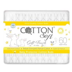 Cotton Soft Bebekler İçin 60 Adet Kulak Çubuğu
