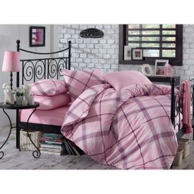 Cotton Touch Puzzle Gray 160x220 cm Tek Kişilik Nevresim Takımı