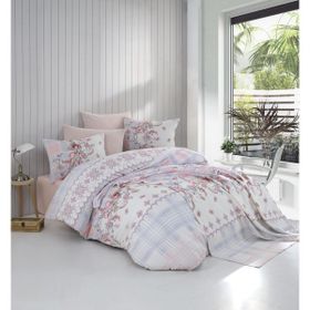 Cotton Touch Puzzle Gray 160x220 cm Tek Kişilik Nevresim Takımı