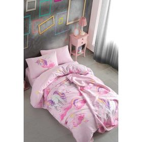 Cotton Touch Puzzle Gray 160x220 cm Tek Kişilik Nevresim Takımı