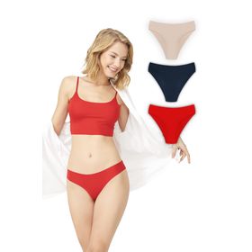 Cottonhill CH0462 Petrol Yeşili Lazer Kesim İz Yapmayan Basic Kadın Külot