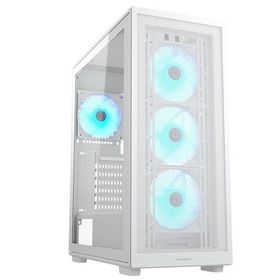 Cougar Mx220 Psu Yok 4Xargb Fan Usb 3.0 Type-C Mıdı Tower Gamıng Kasa Beyaz Bilgisayar Kasası