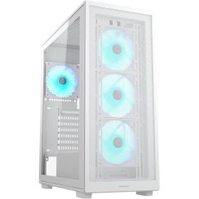 Cougar Mx220 Psu Yok 4Xargb Fan Usb 3.0 Type-C Mıdı Tower Gamıng Kasa Beyaz Bilgisayar Kasası