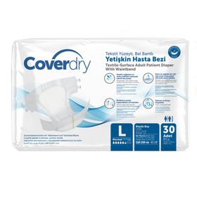 Coverdry 30'lu L Tekstil Bel Bantlı Hasta Bezi