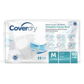 Coverdry M-Medium Beden 90 Adet Bel Bantlı Hasta Bezi