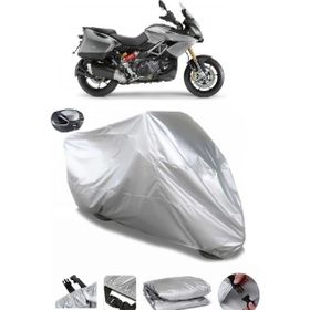 Coverplus Aprilia Caponord 1200 Rally Gri Arka Çanta Uyumlu Su Geçirmez Motosiklet Brandası